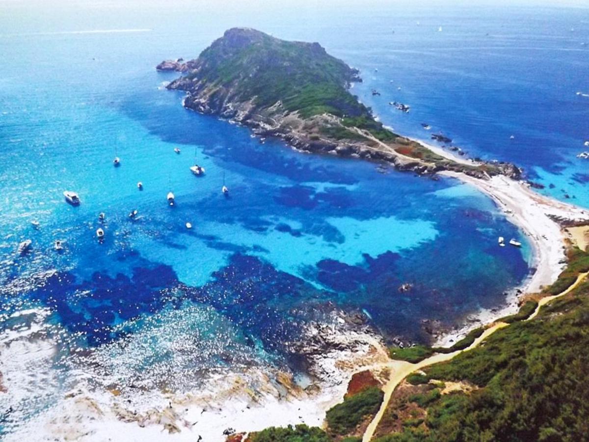 Maison Charmante A Cogolin Avec Vue Sur La Mer Et Piscine Exteriör bild